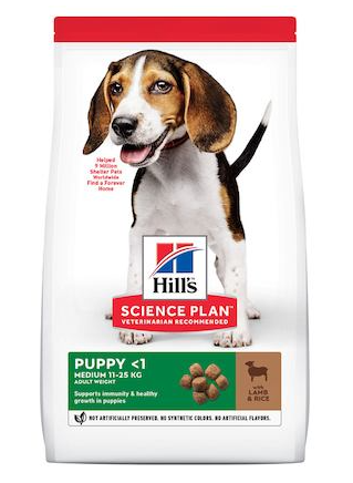 Корм сухой HILL S Science Plan Puppy с ягненком и рисом для щенков 800 г