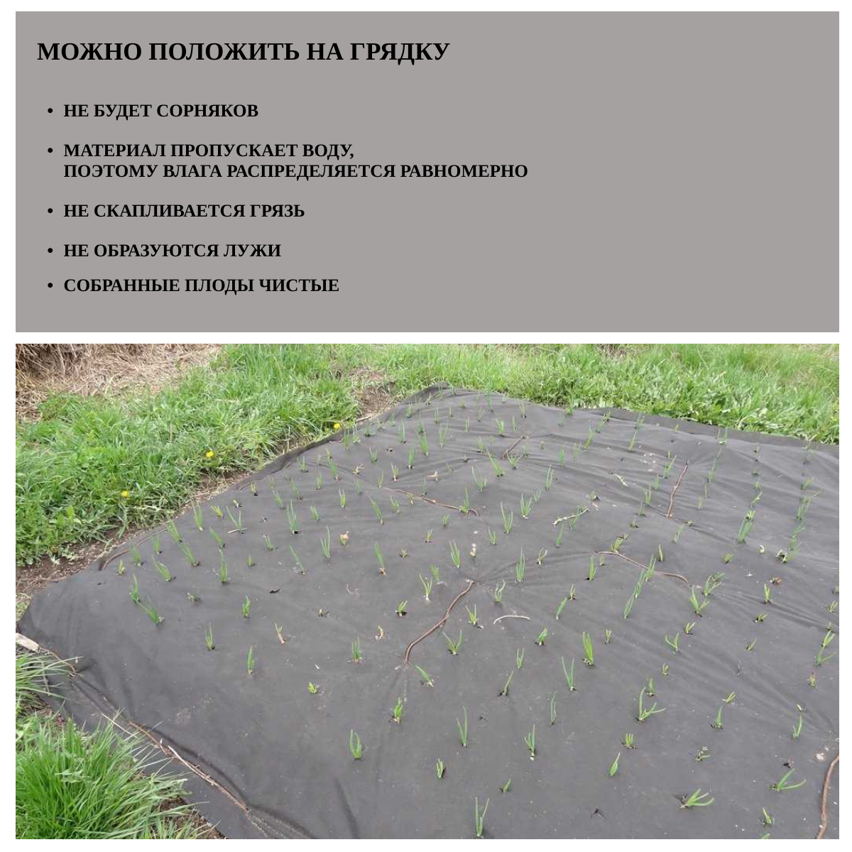 Агротекс Защитная полоса для междурядий от сорняков с УФ 04х10 м плотность 120 гр/м2