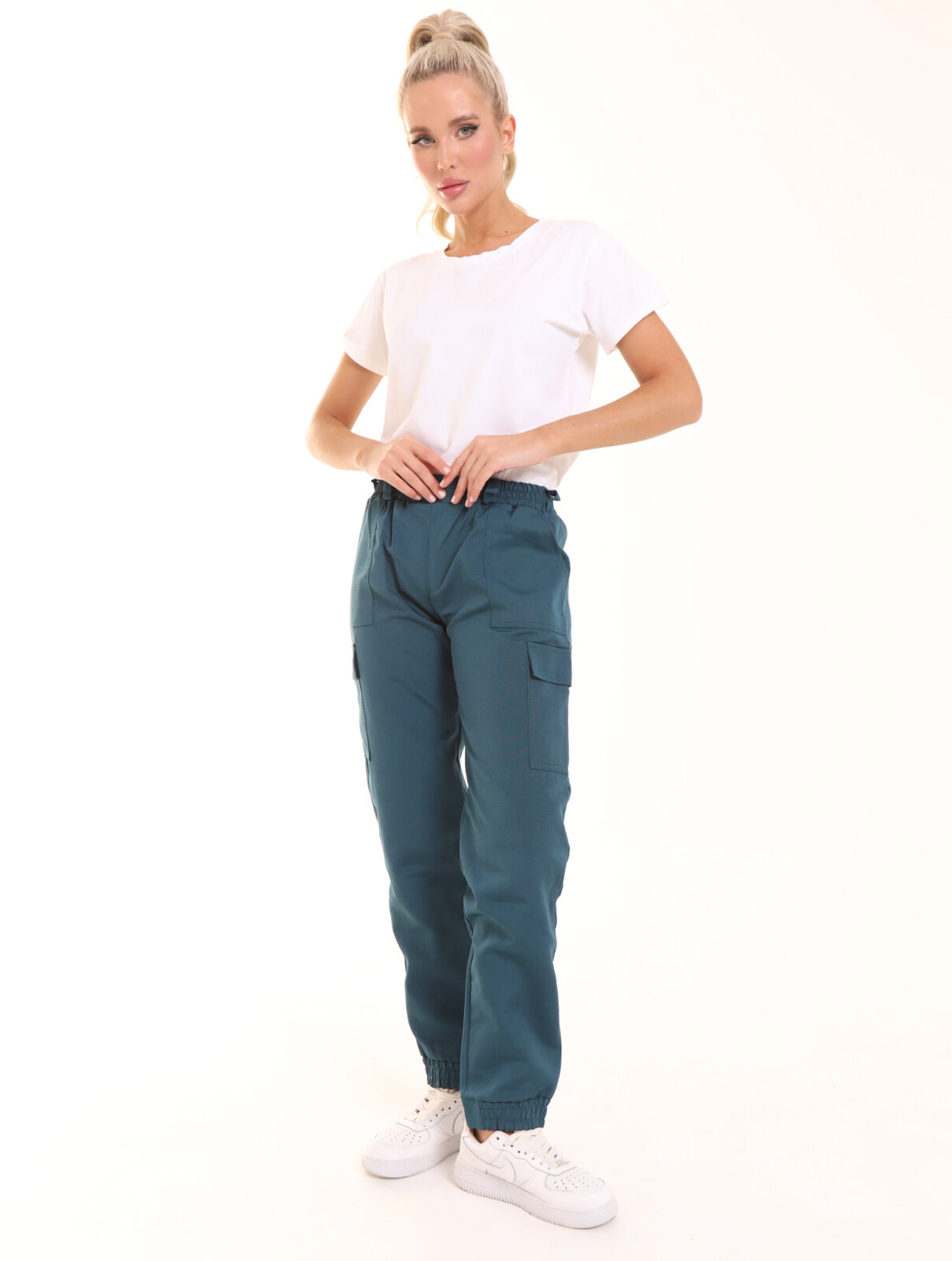 Женские рабочие брюки "Batkovski"размер 40-42 Цвет бирюзовый