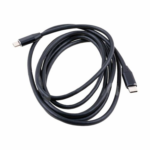 Кабель USB Type-C Thunderbolt 3, 100W, PD, 2 м, 1 м, черный, техническая упаковка, 1 шт thunderbolt 3 cable 1 5m 40gbps pd 100w usb4 thunderbolt 3 male cable 5k or dual 4k type c to type c cable for macbook pro