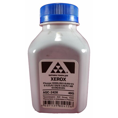 тонер для xerox phaser 6125 6130 6500 с1100 фл 30 син nonchem silver atm Тонер XEROX Phaser 6000/6010/6015/6125/6128/6130/6140/6500/6505 Black (фл. 40г) (AQC-США) фас. Россия