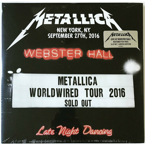 Виниловая пластинка METALLICA: Live At Webster Hall, New York - 9 / 27 / 16 (3Lp / Gatefold). 3 LP виниловая пластинка generation kill we re all gonna die vinyl 1 lp