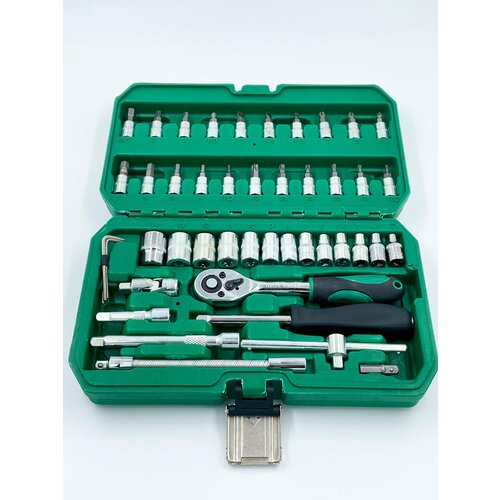 screwdriver отвёртка крестовая ph pz d 2mm шток 50mm красная Набор инструментов SATDPRO на 46 предметов