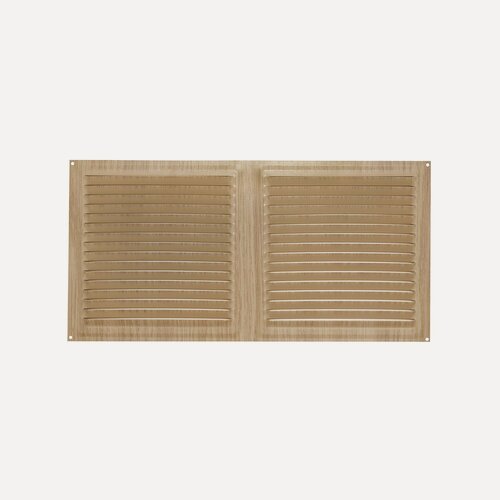 Изображение товара Решетка вентиляционная металлическая 150х300 декор под дуб комплект 2 шт