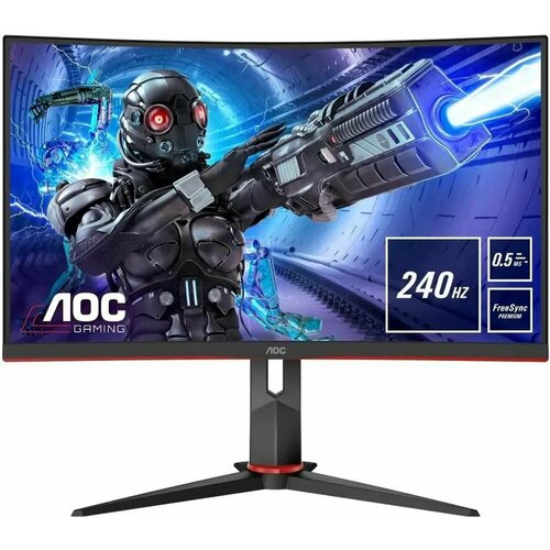 Монитор AOC Gaming C27G2ZE 27, черный/красный и черный