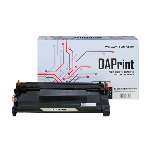 Картридж DAPrint CF259X/057H (59X) для принтера HP и Canon, чёрный (без чипа) 10000 стр картридж cf259a для принтера hp laserjet pro m404dn m404dw m404n m428dw m428fdw без чипа