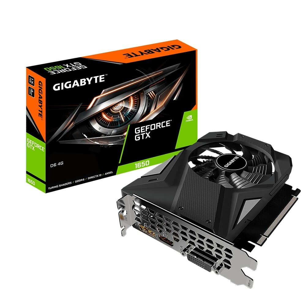 Видеокарта GIGABYTE GeForce GTX 1650 D6 OC 4G (GV-N1656D6-4GD) rev 10