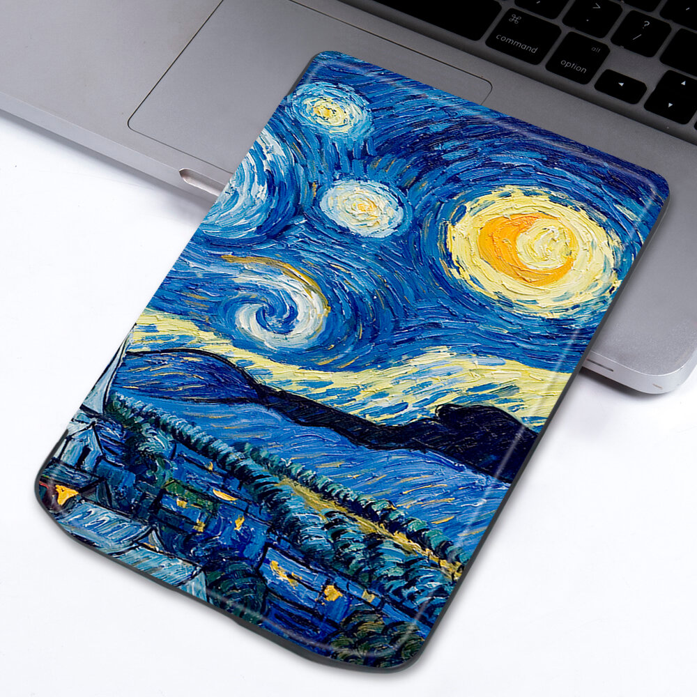 Электронная книга PocketBook 629 Verse серый с обложкой ReaderONE Van Gogh