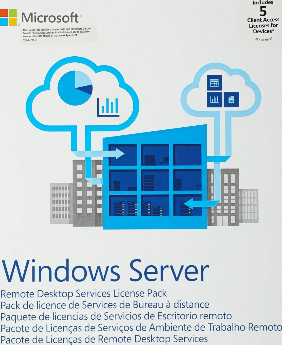 Операционная система Microsoft Windows Rmt Dsktp Svcs CAL 2019 MLP 5 Device CAL 64 bit Eng BOX (6VC- - фото №7