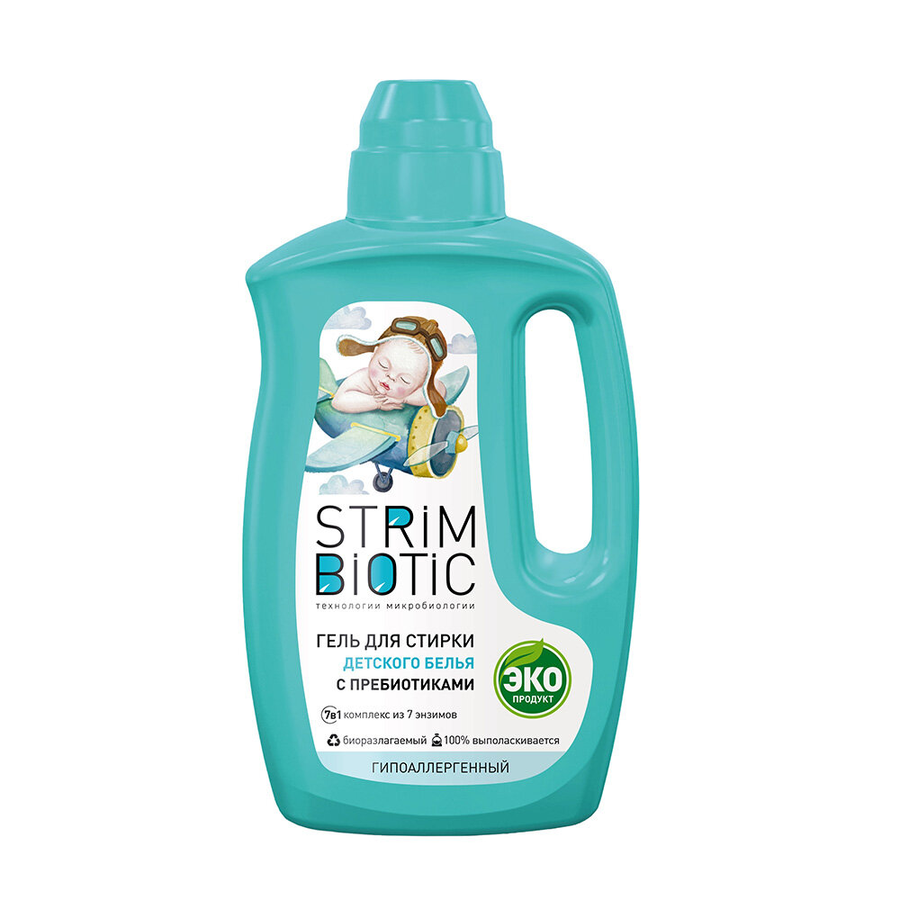 Гель для стирки детского белья Strimbiotic, 1 л - фото №4