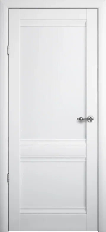 Межкомнатная дверь (дверное полотно) Albero Рим Винил / Белый / Глухое 70х200
