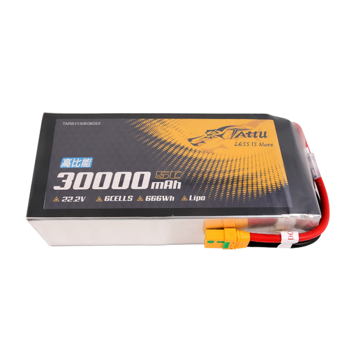 Литиевый аккумулятор Tattu 30000 mAh 5C 22.2V 6S