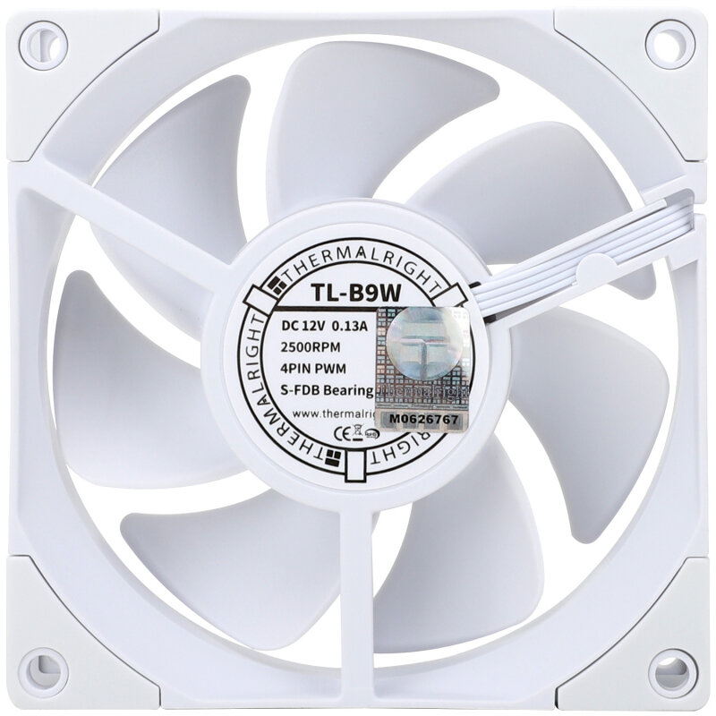 Вентилятор для корпуса Thermalright 92x92x25мм, 2500RPM, 54CFM, 23dBA, 4-pin PWM - фото №4
