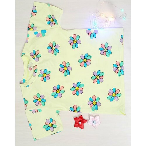 фото Футболка , размер 130, желтый нет бренда