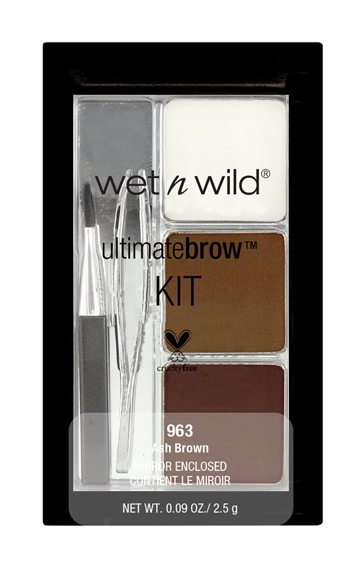 WETnWILD Ultimate Brow Набор для бровей, E963, Ash Brown