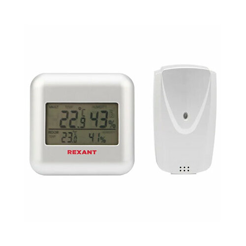 Часы-метеостанция 4R03 выносной беспроводной датчик Rexant 172500₽
