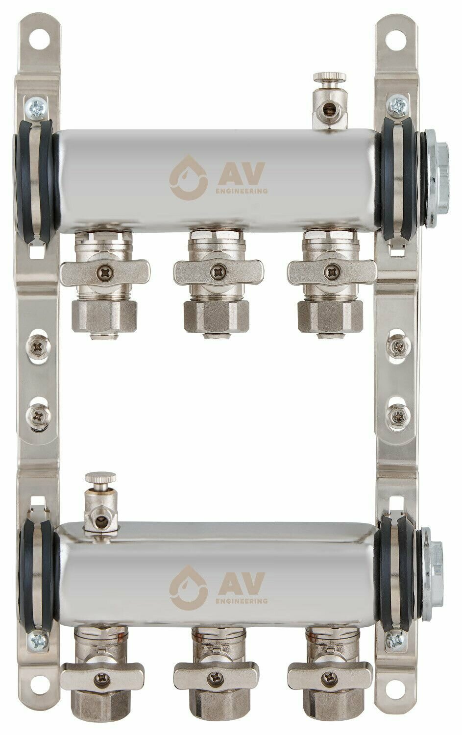 Коллекторная группа AV Engineering AVE13400103 1" ВР-ВР 3 отвода