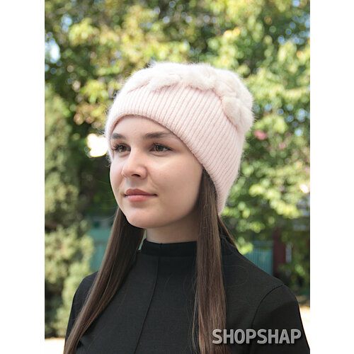 фото Шапка shopshap шапка shopshap йона, размер 57, розовый