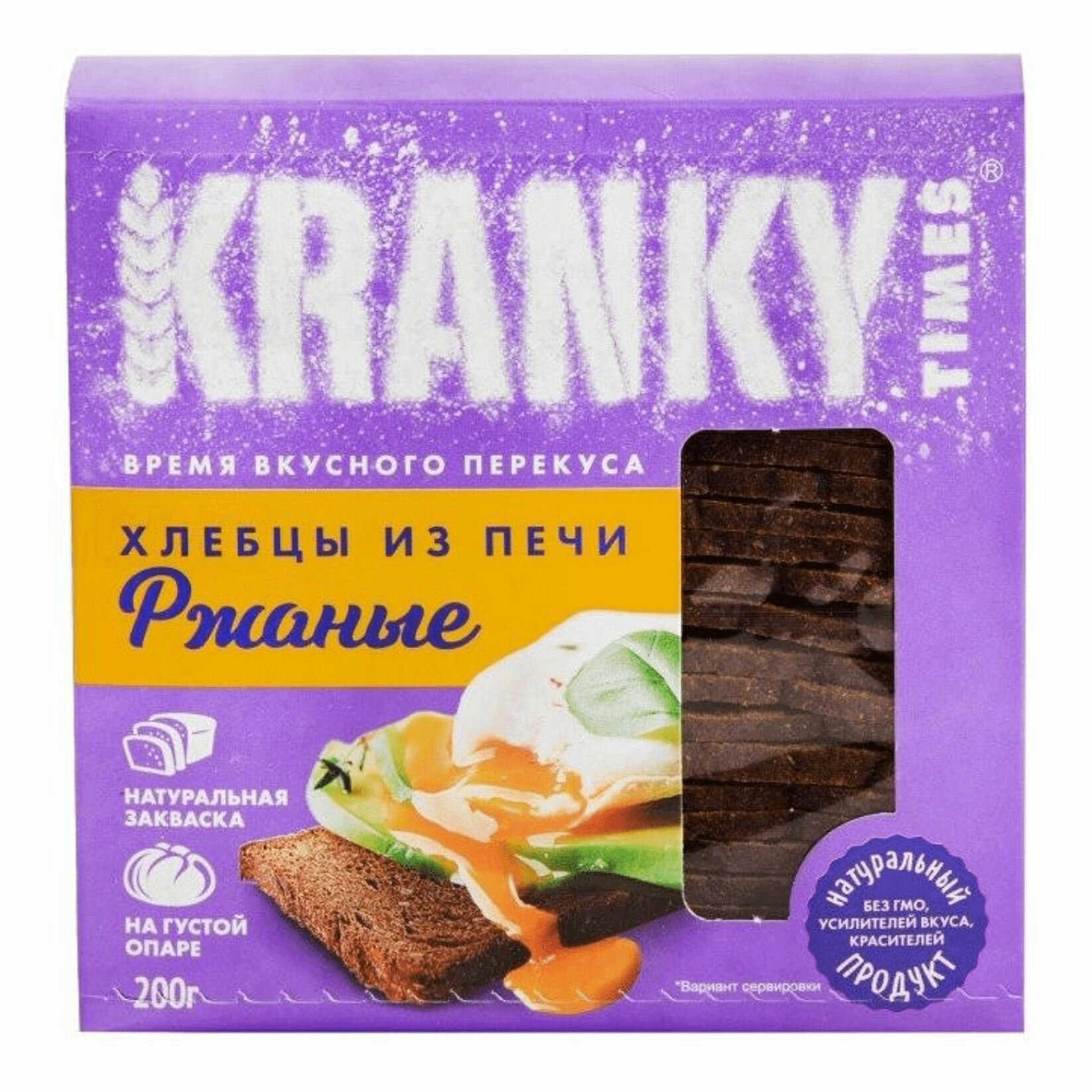 Хлебцы ржаные 4 шт по 200 г KRANKY TIMES