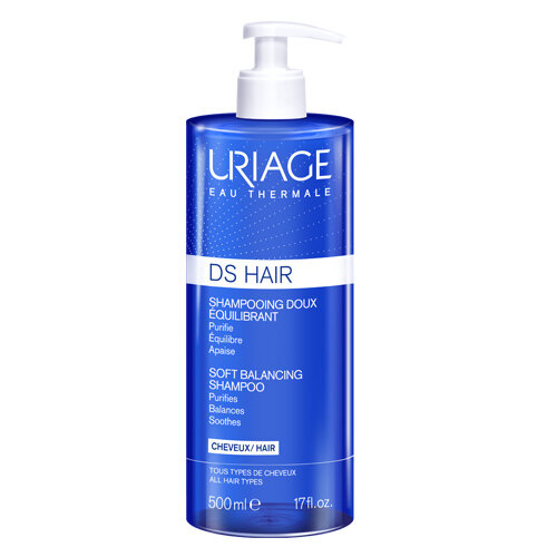 Картинки Шампунь URIAGE "DS Hair", мягкий, балансирующий, для всех типов, 500мл