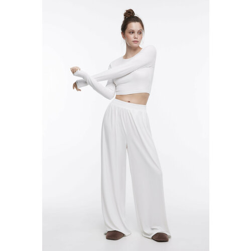 фото Брюки befree, размер l, белый