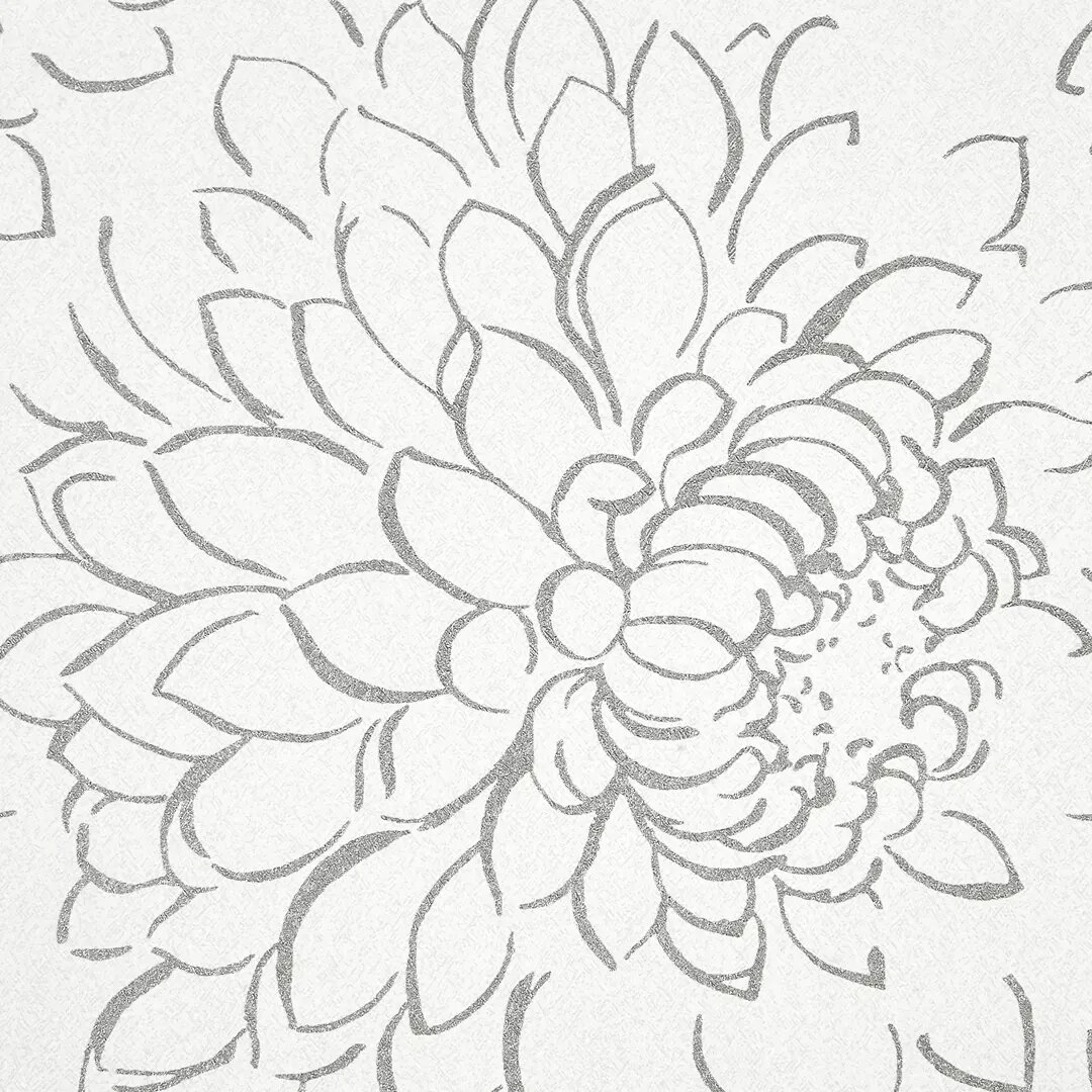 Обои флизелиновые Grandecolife Flower белые 1.06 м GDR142101 - фото №2