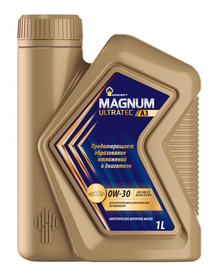 Моторное масло ROSNEFT Magnum Ultratec A3 0W–30, 1L