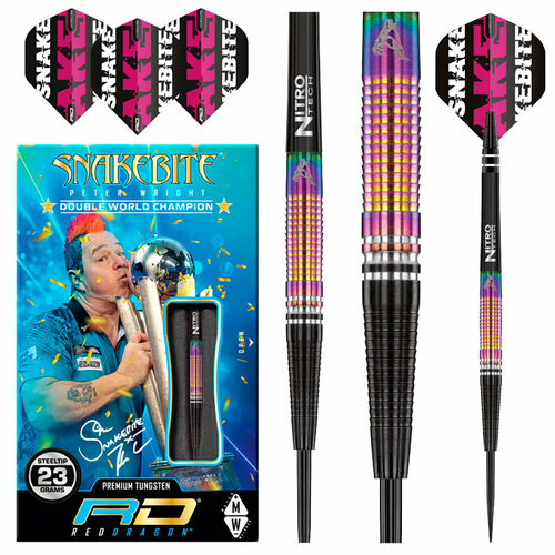 Чемпионские дротики 23гр Red Dragon Peter Wright Tapered SE steeltip (профессиональный уровень). Дротики для Дартс. чемпионские дротики 23гр red dragon peter wright tapered se steeltip профессиональный уровень дротики для дартс