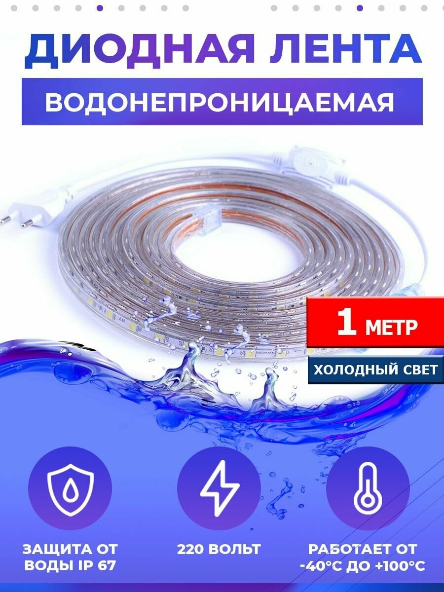 Водонепроницаемая светодиодная лента 4 м