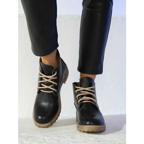 Ботинки берцы Альфа Мануфактура, размер 34, черный осенняя спортивная обувь женские кроссовки женская обувь для бега дышащая обувь на шнуровке женские модные кроссовки