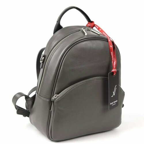 фото Рюкзак sergio valentini sv-sz758/a д.грей, фактура гладкая, серый