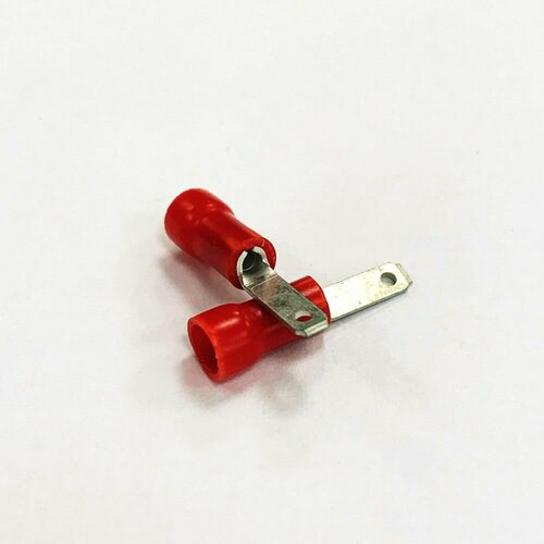 Клемма плоская изолир. - Штекер (папа) 2.8 мм 0.5-1.5кв. мм VD1-2.8M5 (РПИ-П), SGE (200шт)