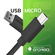 Кабель для зарядки USB - Micro USB, 2.1 А, 1м, зарядный провод пи...