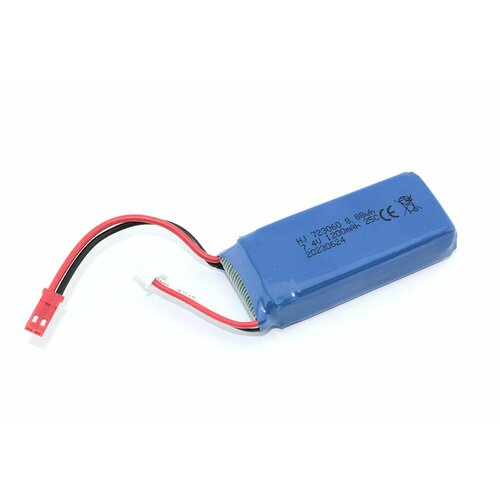 Аккумулятор Li-Pol 7.4V 723060 1200mAh JST аккумулятор li pol батарея 553450 3 7v 1200mah