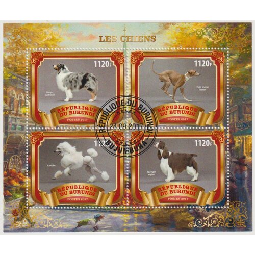 Почтовые марки Бурунди 2017г. Собаки Собаки U почтовые марки бурунди 2013г дикие собаки и кактусы собаки кактусы mnh