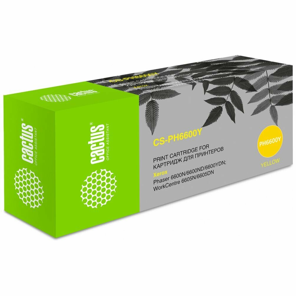 Картридж Cactus 106R02235 (CS-PH6600Y) желтый для Xerox