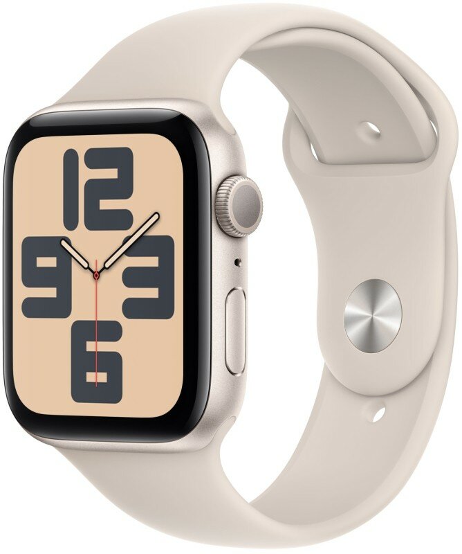 Apple Watch SE 2023, 40 мм, алюминий цвета "сияющая звезда", Starlight Sport Band, размер S/M (MR9U3)