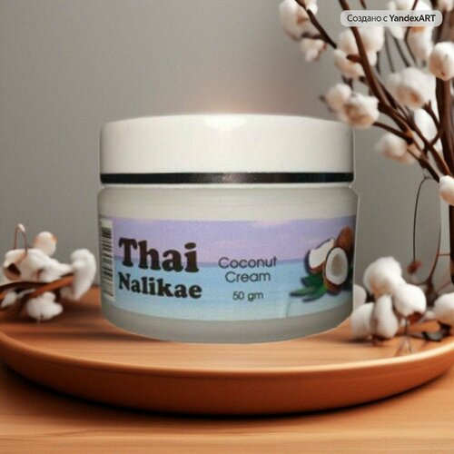 Кокосовый крем для кожи лица Thai Nalikae, 50 г напиток кокосовый real thai 250 мл