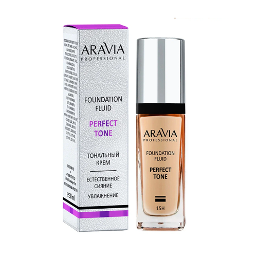 ARAVIA Professional Тональный крем для увлажнения и естественного сияния кожи PERFECT TONE, 30 мл - 04 foundation perfect