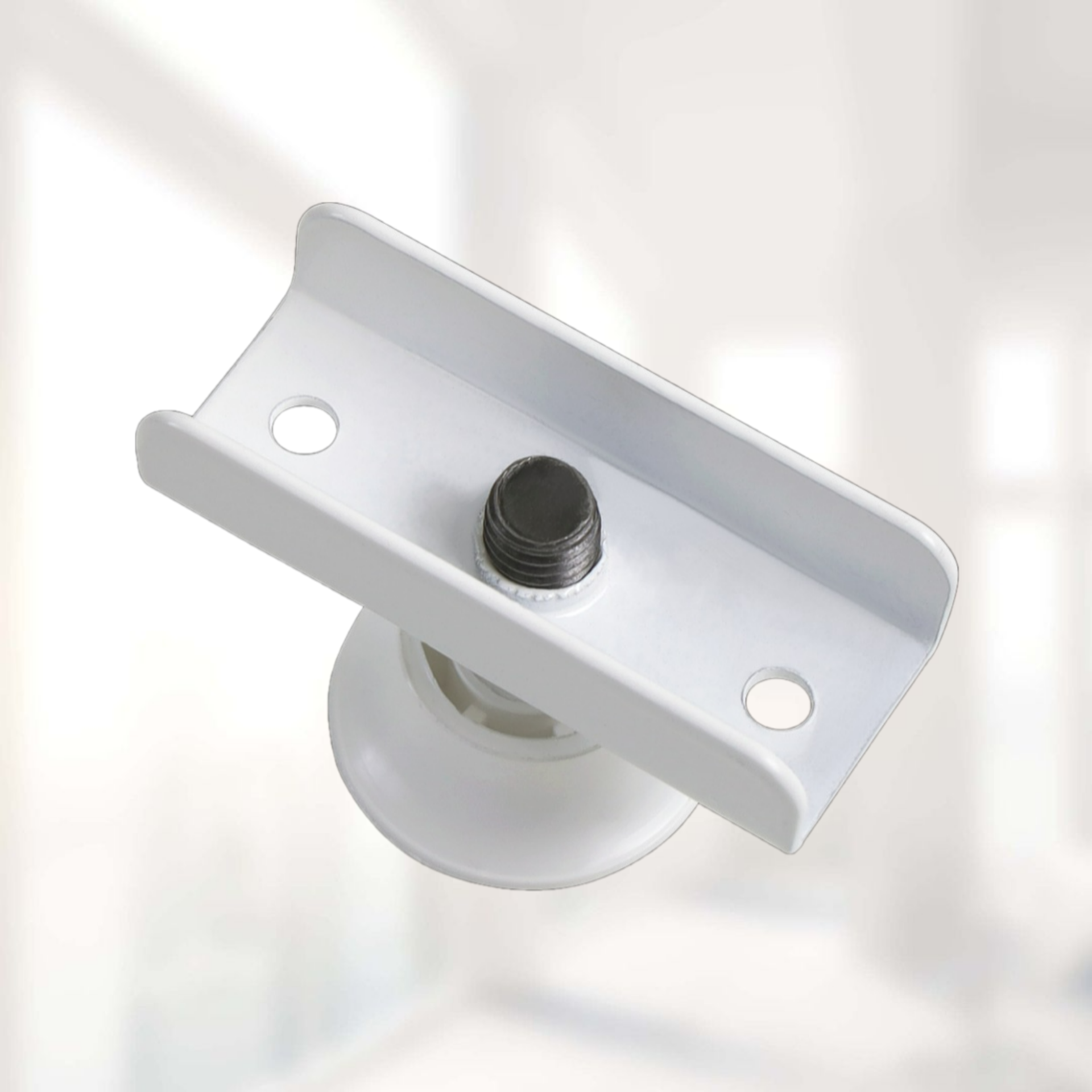 Фурнитура Для Мебели Опора регулируемая П образная белая 16мм (4 шт)