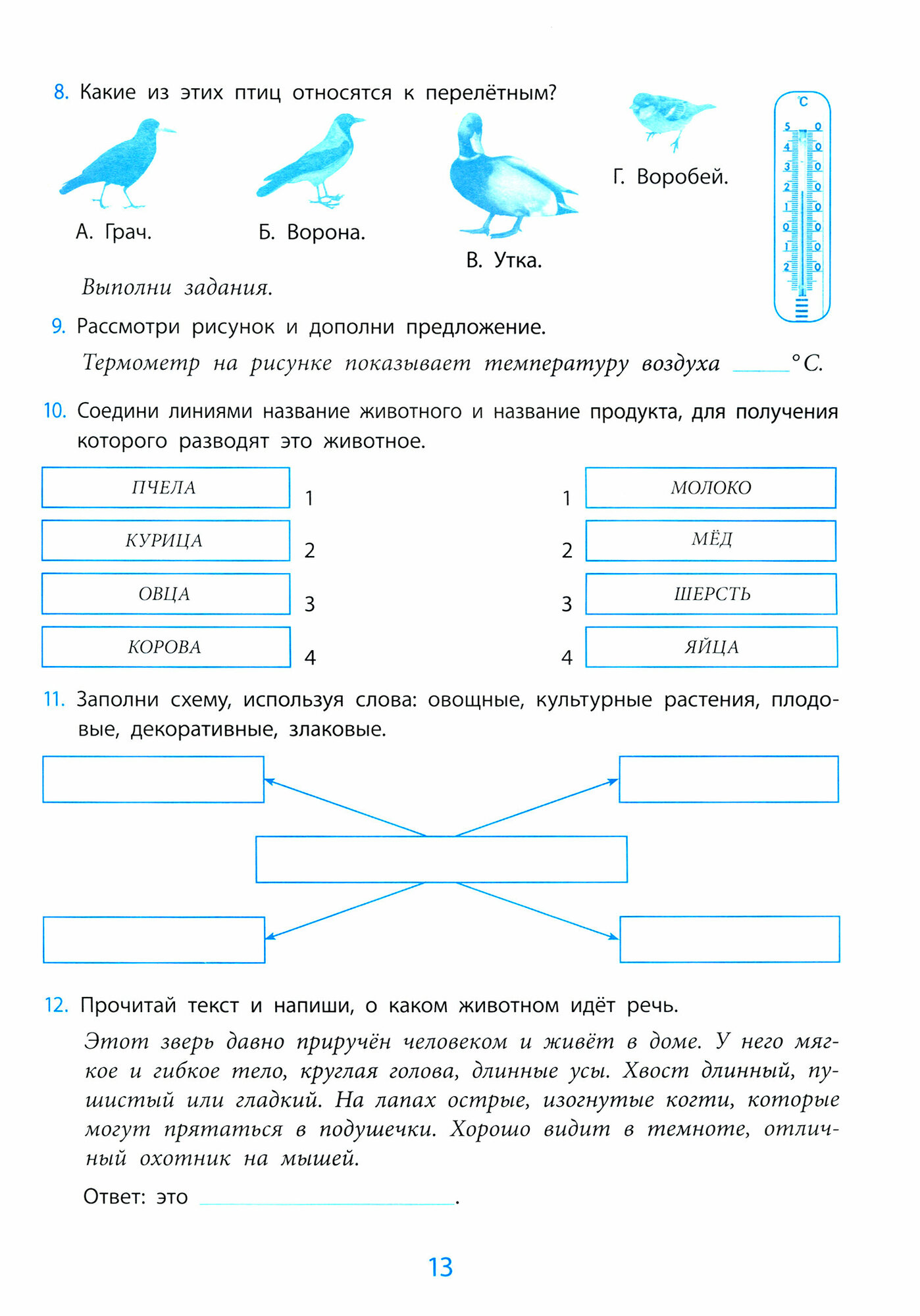 Окружающий мир. Проверка уровня сформированности предметных умений и УУД. 2 класс. - фото №5