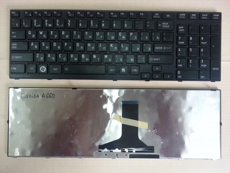 Клавиатура Toshiba Satellite A660, A665, Qosmio X770, P750, P755 (черный) (KBD-TO-11)