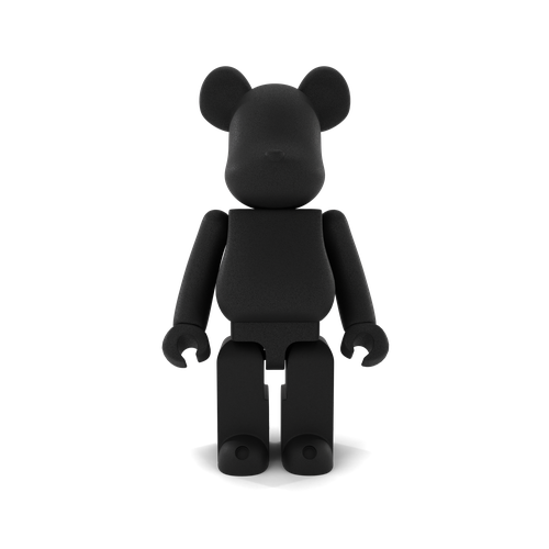 Коллекционная фигурка BearBrick для интерьера и творчества, 28 см, черный