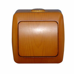 фото Переключатель Alsu 50408209 1кл. о/п "сосна" EL-BI (4 шт. в комплекте)