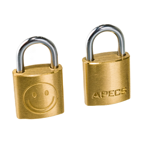 Замок висячий Apecs PDB-20-20-Blister (2Locks+3Keys)