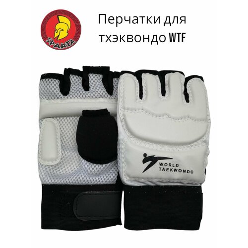 фото Перчатки для тхэквондо "боец" р. m нет бренда