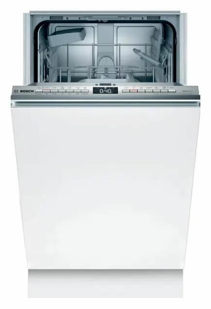 Встраиваемая посудомоечная машина Bosch Serie 4 SPV4HKX2DR, узкая, ширина 44.8см, полновстраиваемая, загрузка 9 комплектов