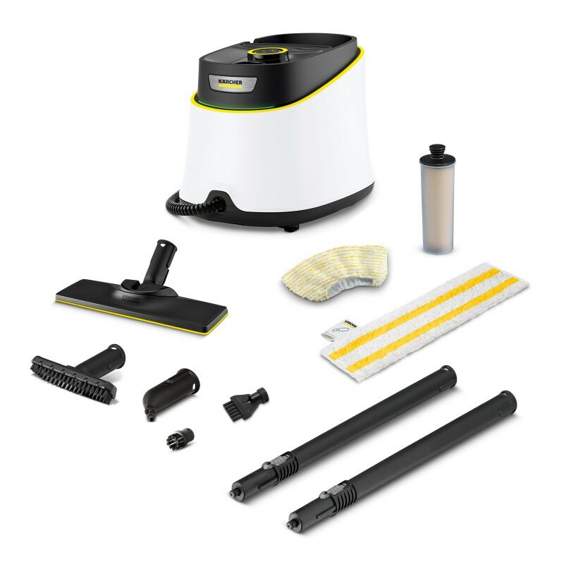Karcher SC 3 Deluxe | 1.513-430.0, напольный, защита от накипи, 2 режима пара, белый — фото 1