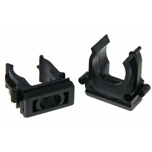 Клипсы для крепления гофра-трубы 25 мм чёрная