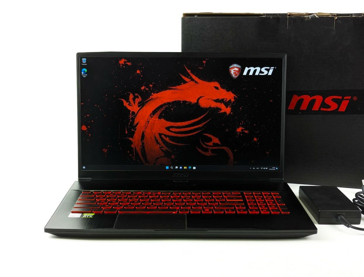 17.3" Ноутбук MSI GF75 Thin 10UC-057RU (Intel Core i5-10500H, RTX 3050, 8GB RAM, SSD 256GB, FHD IPS 144Hz, Win 11 Home, чёрный)